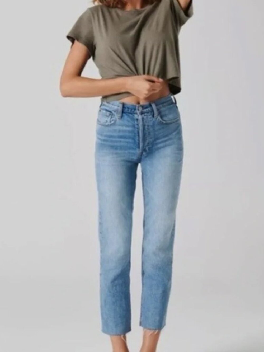 Aritzia Denim Forum The Arlo Hi-Rise Straight Jeans, Size 30